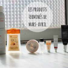 Les produits terminés de mars et avril