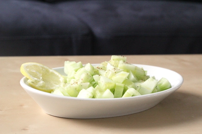 salade de concombres