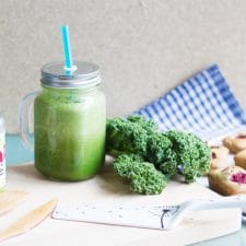 Goûter autour du moringa : financiers aux framboises et green smoothie