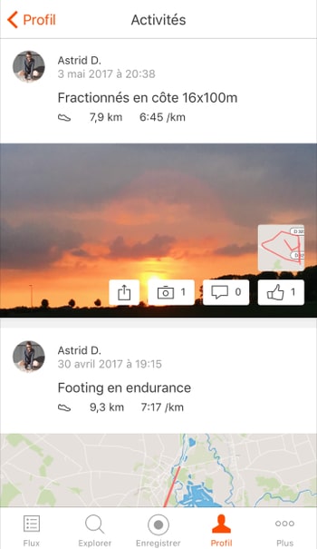 application sport strava