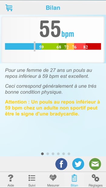 applications pour sportifs : heart beat cardiofréquencemètre