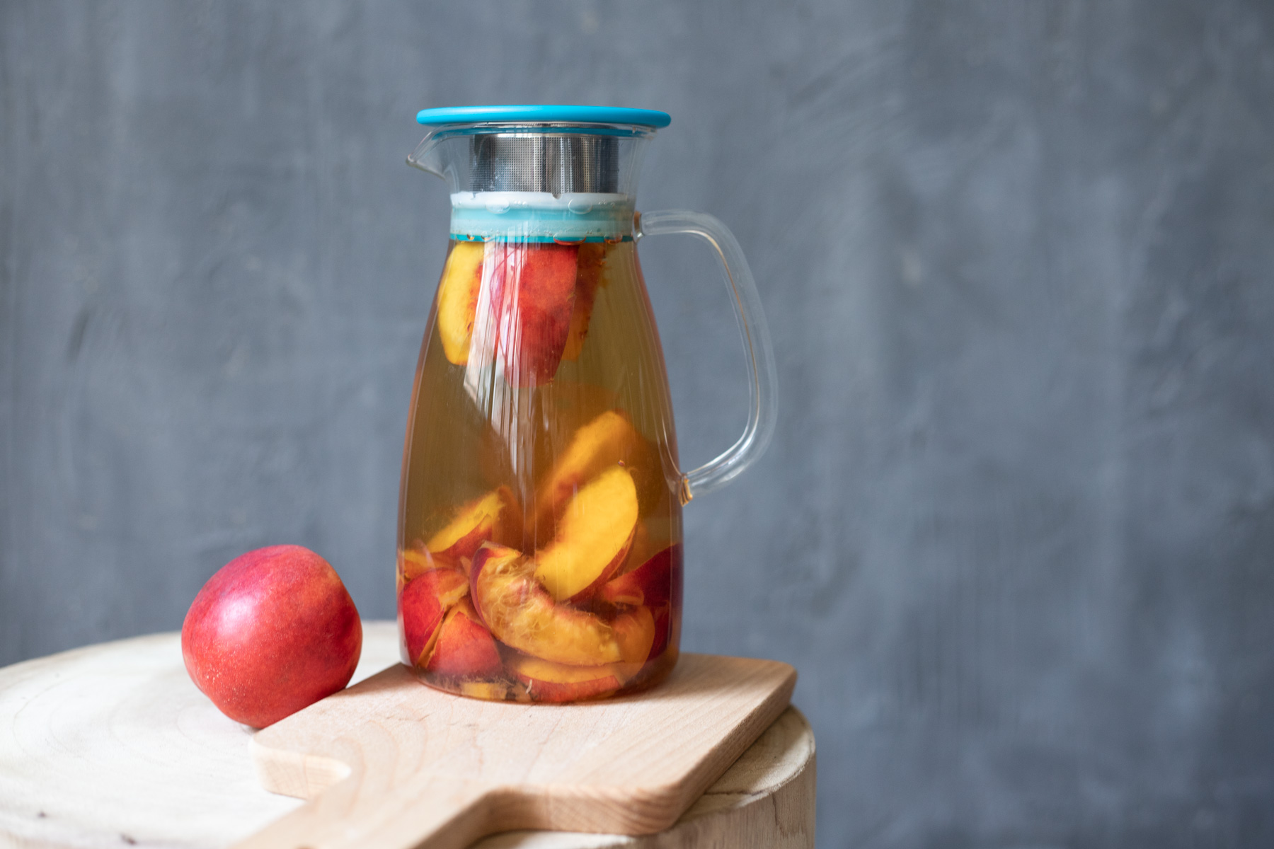 detox water à la pêche