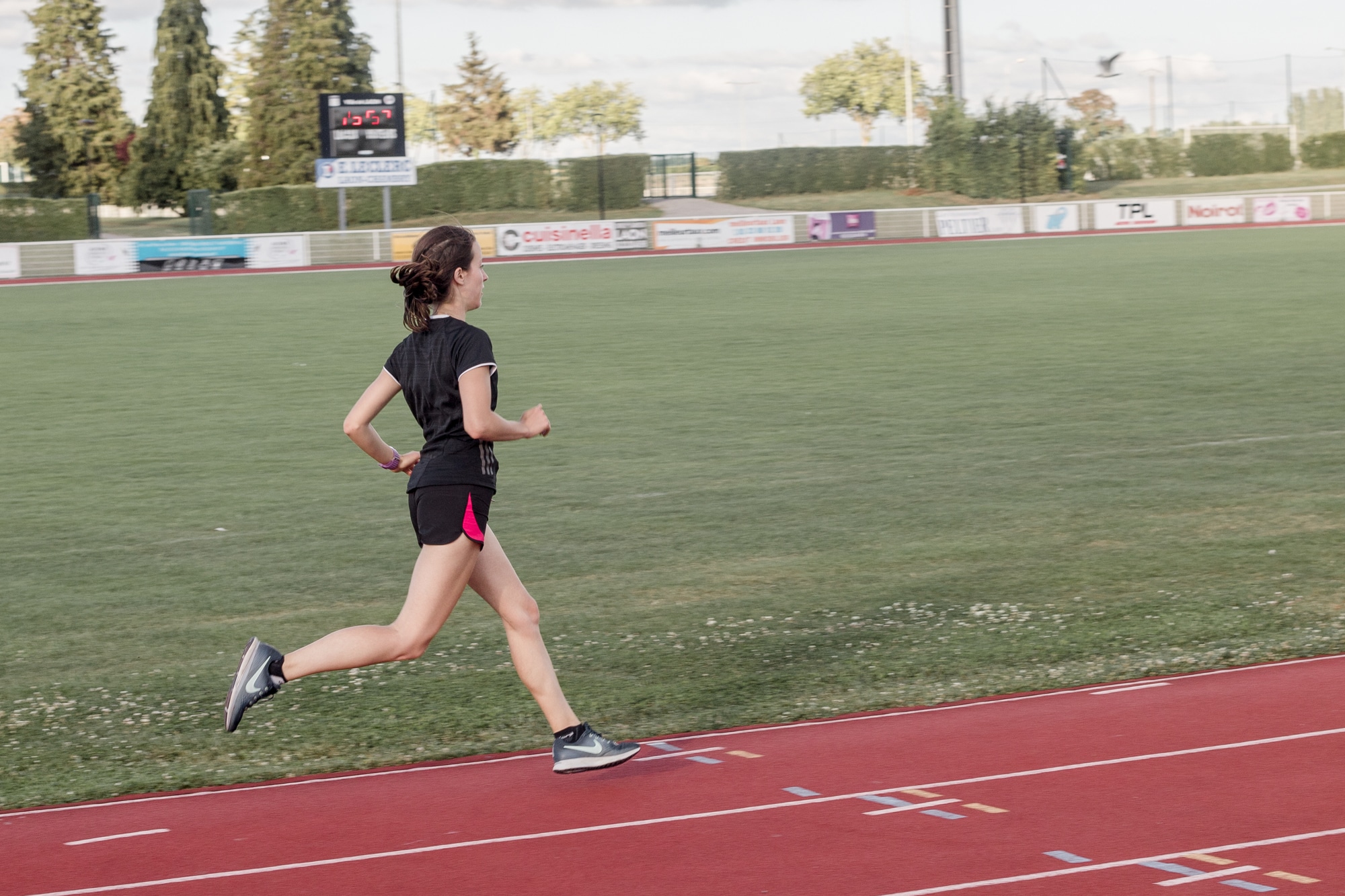 fractionnés sur la piste