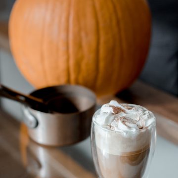 boisson d'automne réconfortante à base de café